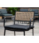 Chaises de jardin thermolaqués et polyrotin pas cher