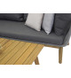 Salon de jardin d'angle avec table basse
