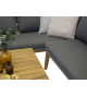 Salon de jardin d'angle avec table basse