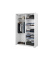 Armoire dressing noir et wengé