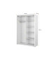 Armoire dressing noir et wengé