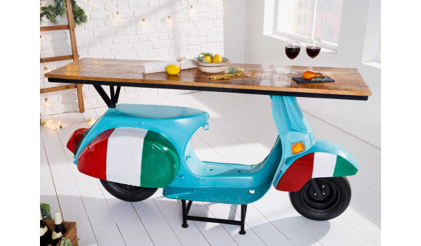 Scooter meuble console de bar