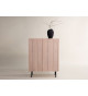 Buffet commode chêne blanchi et noir