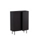 Commode moderne noir 80 cm