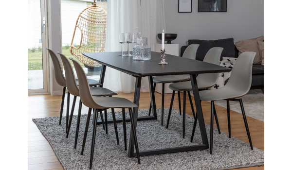 Table de repas extensible 160-200 cm