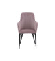 Fauteuil simili cuir noir