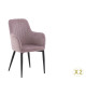Fauteuil simili cuir noir