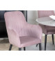 Fauteuil simili cuir noir