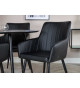 Fauteuils en simili noir