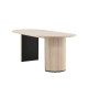 Table à manger moderne chêne blanchi