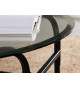 Table basse ronde en verre
