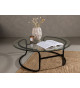 Table basse ronde en verre