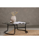 Table basse ronde en verre