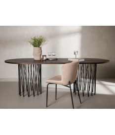 Table de repas ovale 220 cm