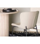 Chaises en tissu bouclé beige