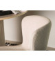 Chaises en tissu bouclé beige