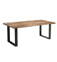 Table à manger en bois et pieds industriel