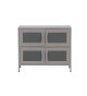 Meuble commode métal gris 90 cm