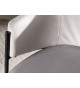 Fauteuils velours gris et métal noir