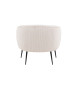 Fauteuil en velours côtelé beige