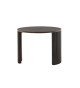 Table d'appoint ronde couleur bois moka
