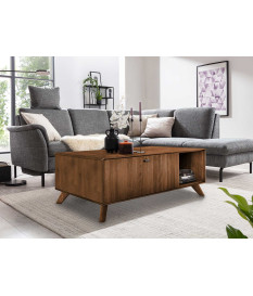 Table basse moderne hêtre huilé