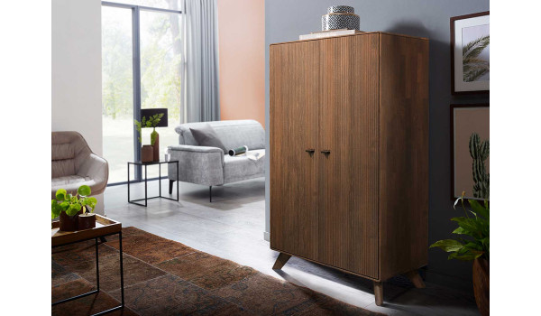 Buffet haut en bois de hêtre foncé