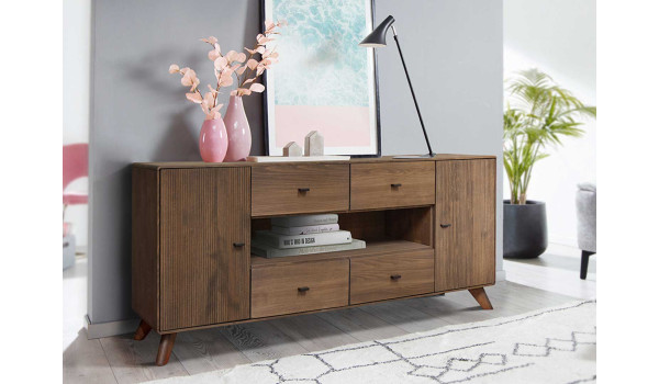 Buffet bois de hêtre avec niche ouverte