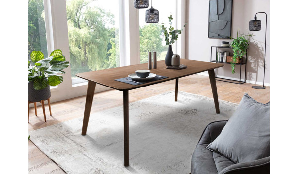 Table de repas en placage de hêtre huilé