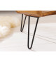 Table basse organique en bois massif