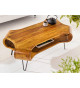Table basse organique en bois massif