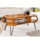 Table basse organique en bois massif
