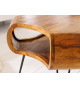 Table basse organique en bois massif