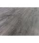 Table de repas aspect bois gris et métal