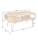 Table basse organique en bois massif