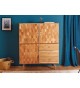 Buffet en bois d'acacia façades sculptées