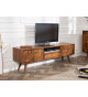 Meuble TV rétro en bois massif sculpté