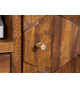 Meuble TV rétro en bois massif sculpté