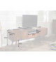 Meuble TV rétro en bois massif sculpté