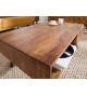 Table basse rectangulaire rétro en sesham