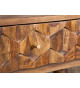 Table basse rectangulaire rétro en sesham