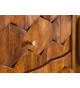 Table de chevet en bois sculpté