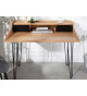 Bureau secrétaire 110 cm aspect chêne