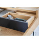 Bureau secrétaire 110 cm aspect chêne