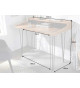 Bureau secrétaire 110 cm aspect chêne