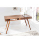 Bureau console en bois massif 120 cm
