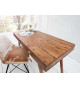 Bureau console en bois massif 120 cm
