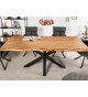 Table de repas 220 cm acacia et métal