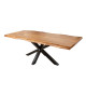 Table de repas 220 cm acacia et métal