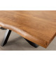 Table de repas 220 cm acacia et métal